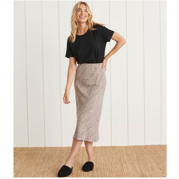 JENNI KAYNE leopard animal print midi slip skirt XL - Picture 10 of 10